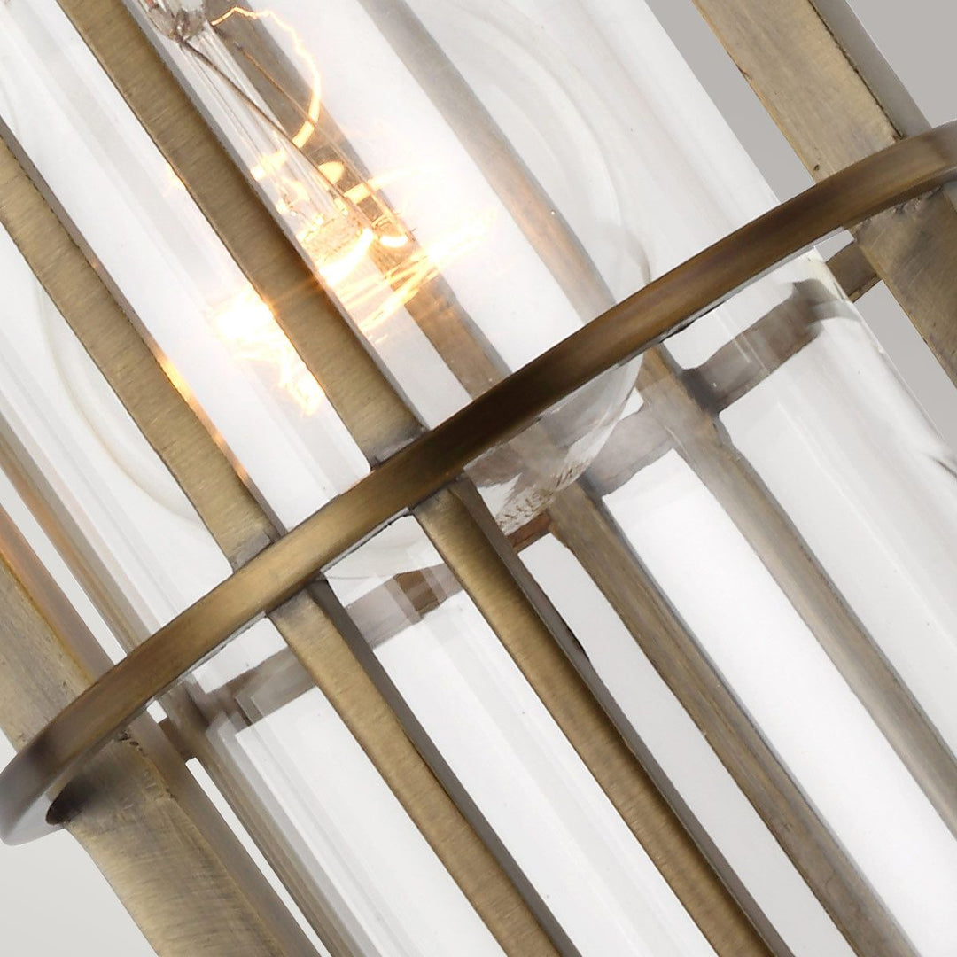 Urban Restoration apgaismojums – Tumši antīks misiņš / Caurspīdīgs stikls