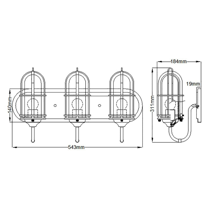 Urban Restoration sienas lampas