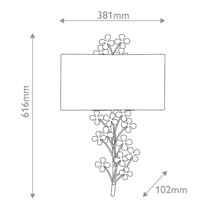 Cloverfield sienas lampa