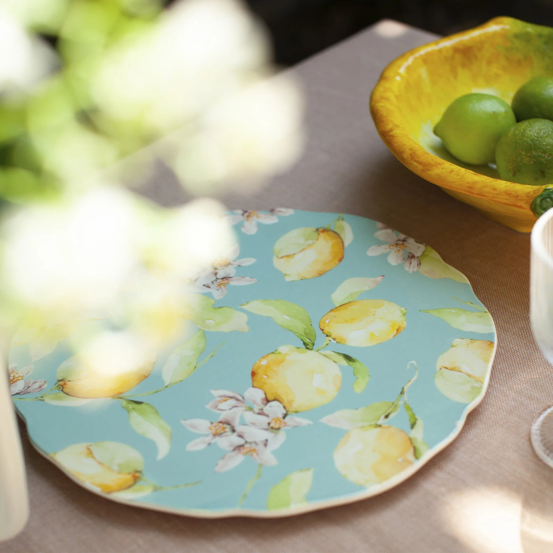 Citrus servēšanas šķīvis gaiši zilā krāsā – Ø 31 cm