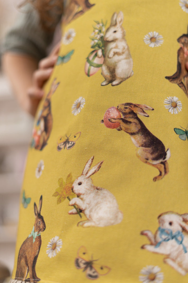 Bērnu priekšauts ar volānu Easter Yellow