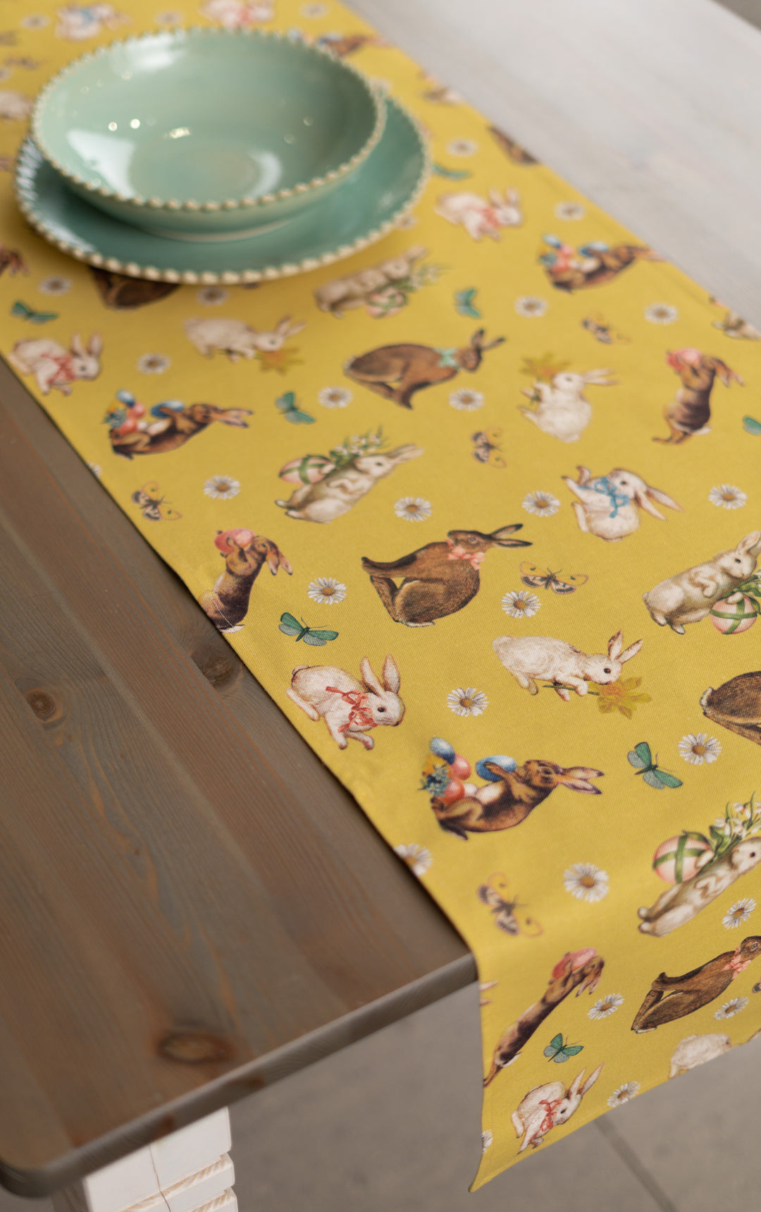 Lieldienu galda celiņš Easter Yellow 40 x 140 cm