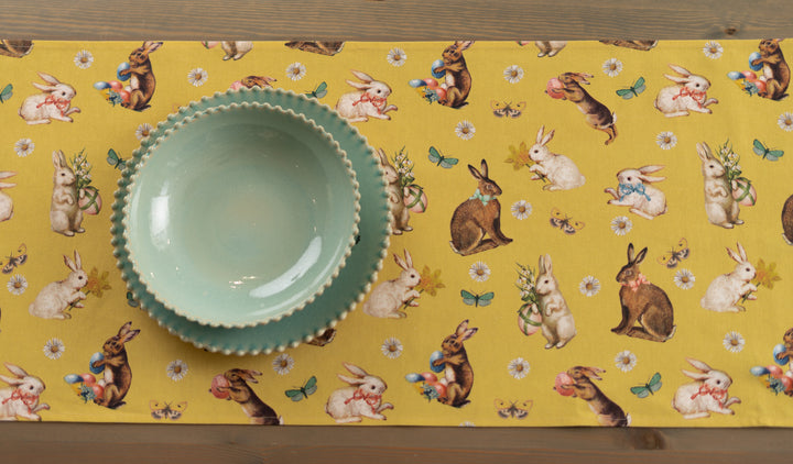 Lieldienu galda celiņš Easter Yellow 40 x 140 cm